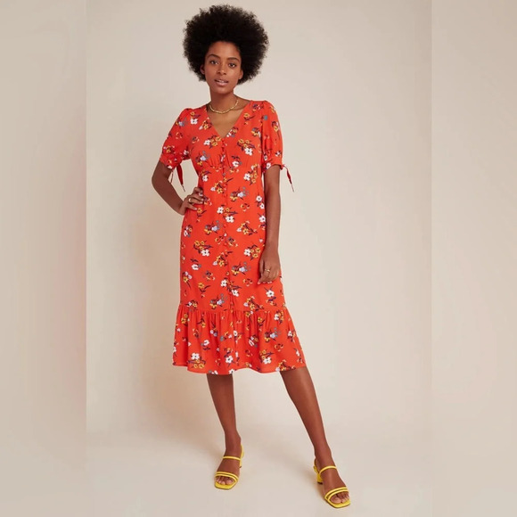 Anthropologie Maeve Eudora Midi Dress/Multicolor, 33798 - Picture 2 of 16